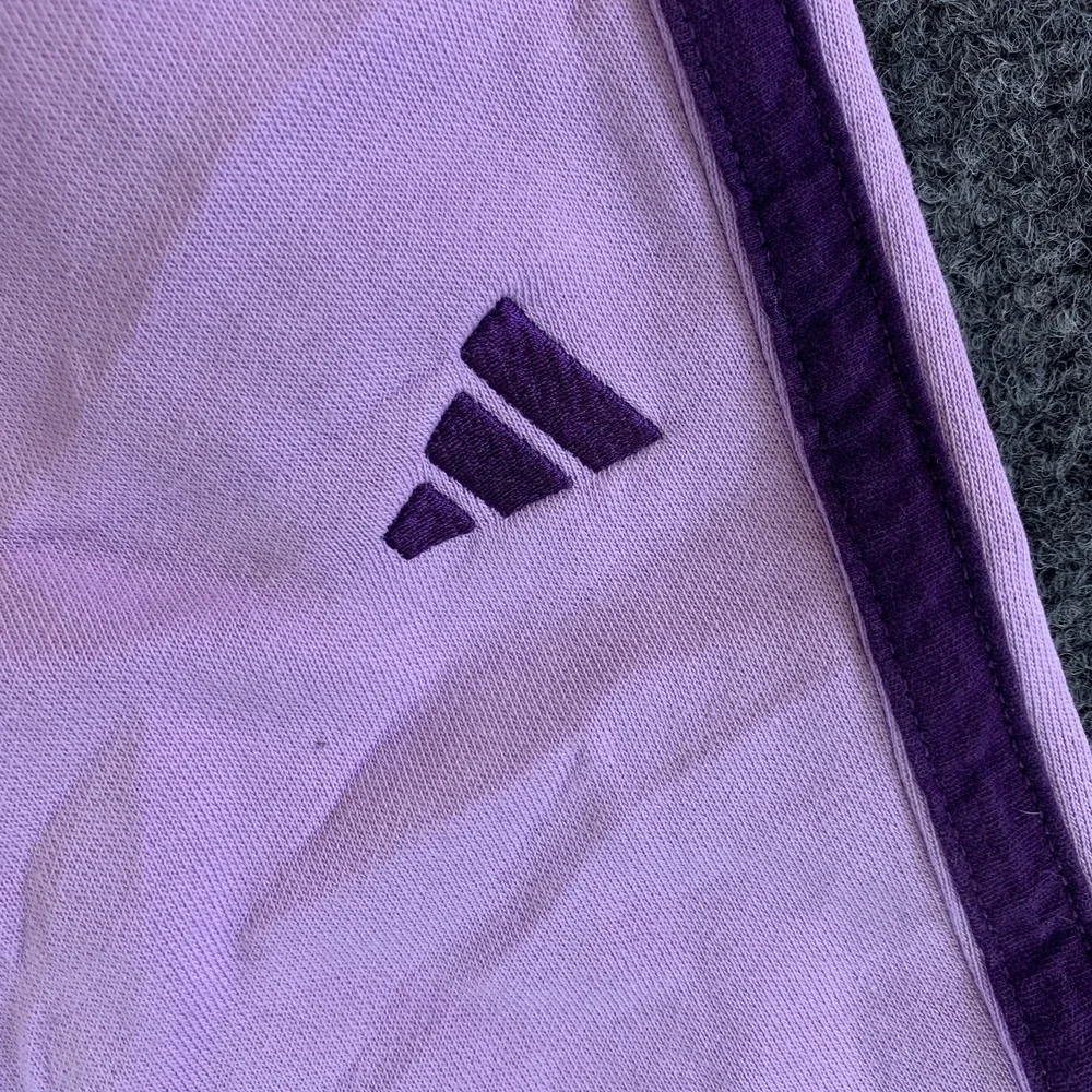 Adidas Hoodie & Pants Set Girls 7 Purple Good Fleece Lined 3 Stripes Tracksuit